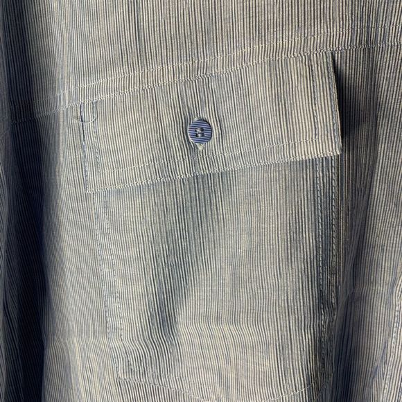 Button Down Dress Blue Size 4 - Picture 6 of 11